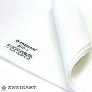 쯔바이 자수원단 28카운트-BRITTNEY LUGANA-OPAL반짝이 WHITE/3270-11