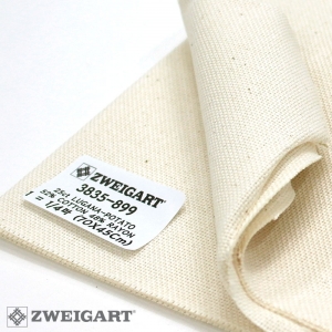 쯔바이 자수원단 25카운트-LUGANA-POTATO/3835-899