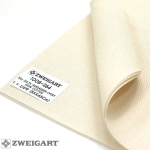 쯔바이 자수원단 22카운트-SULTA HARDANGER-IVORY/1008-264(반마,낱장)