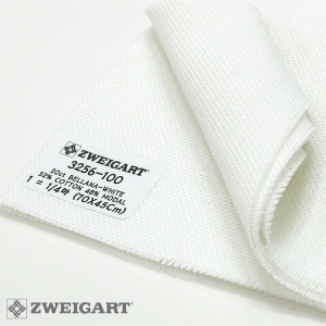 쯔바이 자수원단 20카운트-BELLANA-WHITE/3256-100