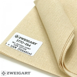 쯔바이 자수원단 18카운트-DAVOSA-IVORY/3770-264