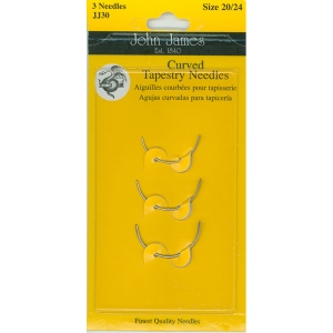 존제임스 십자수바늘 커브바늘 Tapestry Curved 20/24호(3개세트)-JJ30