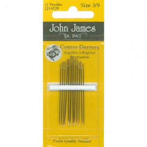 존제임스 Cotton Darners(불리언바늘) 3/9호(12개세트)-JJ14539