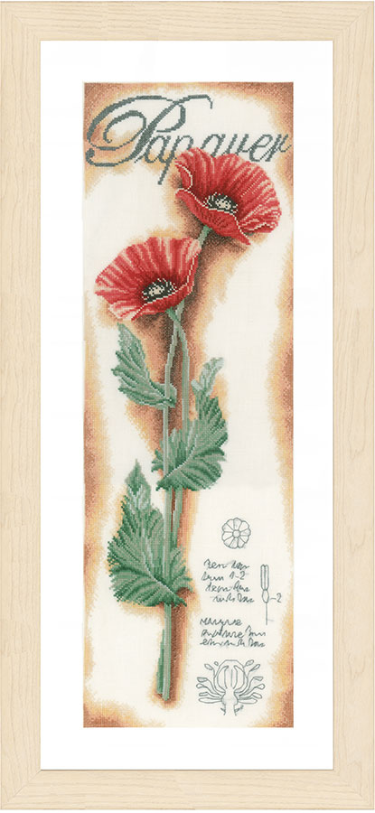 외국 십자수패키지 Lanarte/RED POPPIES-0154333(고급케이스)