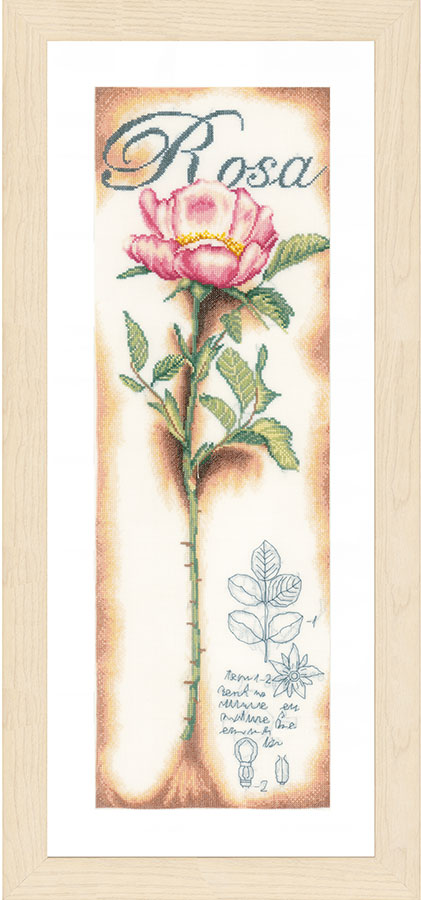 외국 십자수패키지 Lanarte/PINK ROSE-0154334(고급케이스)