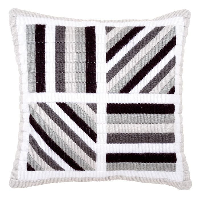 Vervaco/ LONG STITCH 프랑스자수패키지 쿠션 LINES-0147553