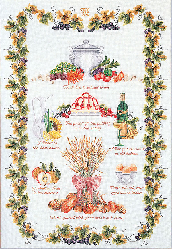 외국 십자수패키지 Thea Gouverneur/KITCHEN SAMPLER(32ct)-TG2027