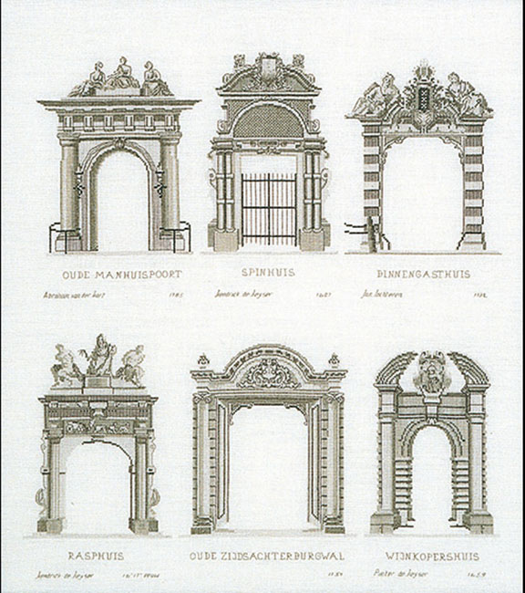 외국 십자수패키지 Thea Gouverneur/ AMSTERDAM PORCHES(36ct)-TG2053