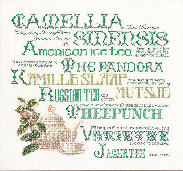 외국 십자수패키지 Thea Gouverneur/ TEA SAMPLER(18ct)-TG3012A