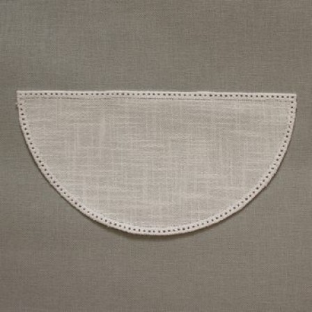 쯔바이 베이스도일리-반원-흰색/7029-100