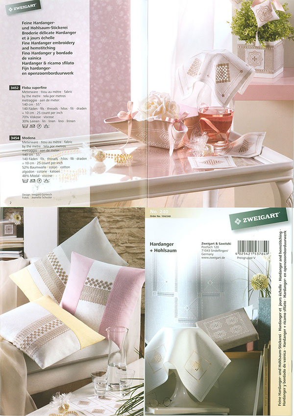 Zweigart 자수책/HARDANGER(하덴거)-NO.240