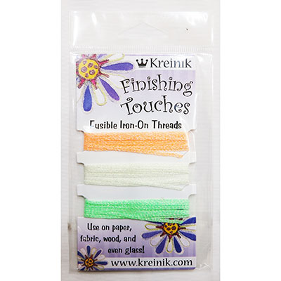 Kreinik 다림질접착 메탈릭실 Iron On Sets(1/8인치 리본) Glow In The Dark-UF3R8017