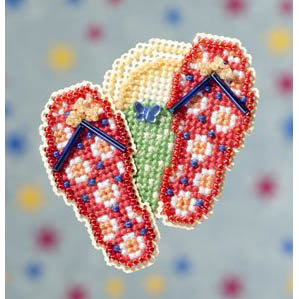 외국 십자수패키지 MillHill(Beads & Treasure)/ FLIP FLOPS-MH18-9104