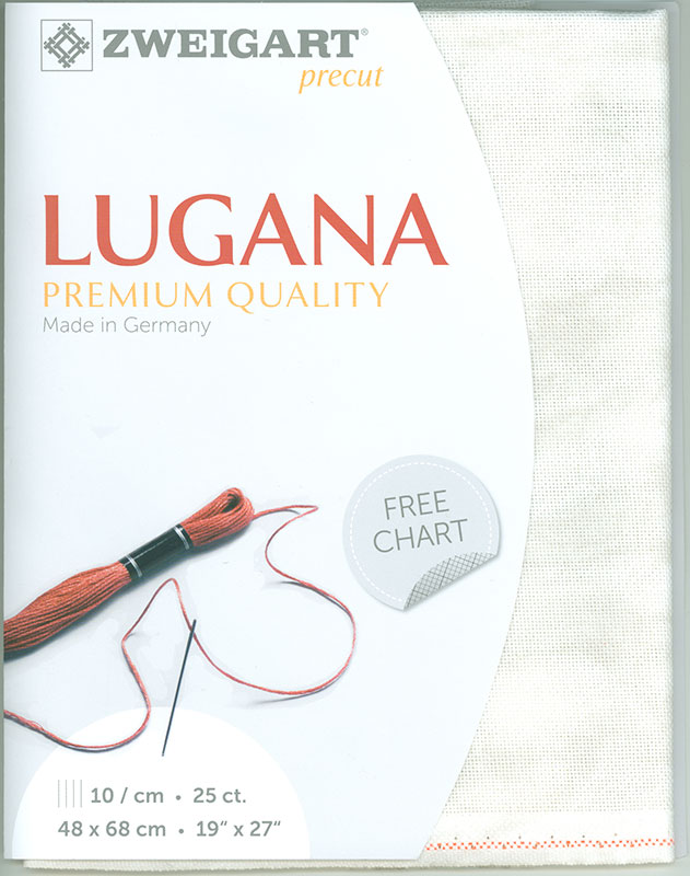 Precut 쯔바이 자수원단 25카운트 Lugana Vintage SMOKEY WHITE/3835-1079-PRE(DIS)