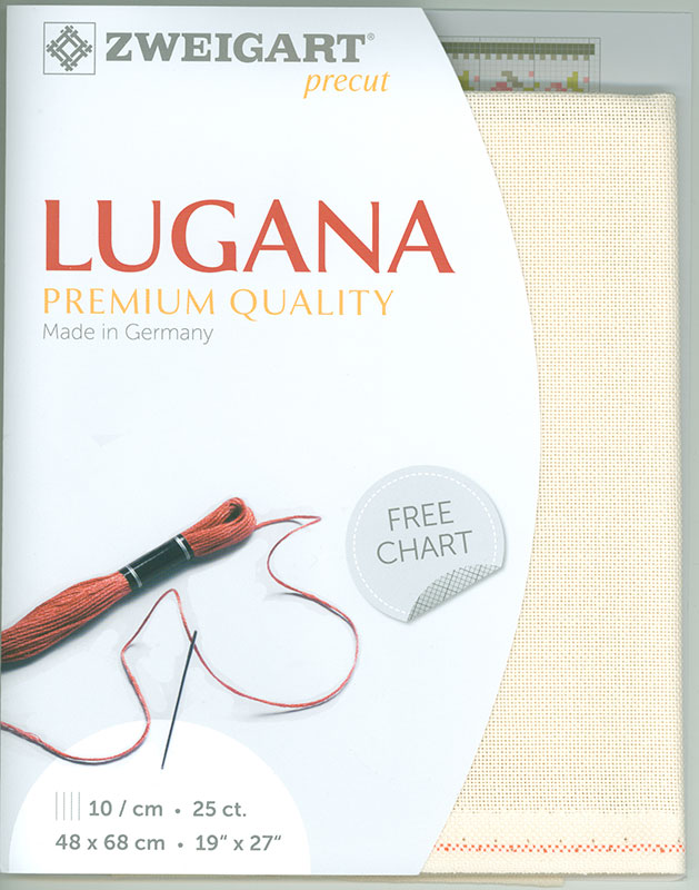 Precut 쯔바이 자수원단 25카운트 Lugana CREAM/3835-99-PRE