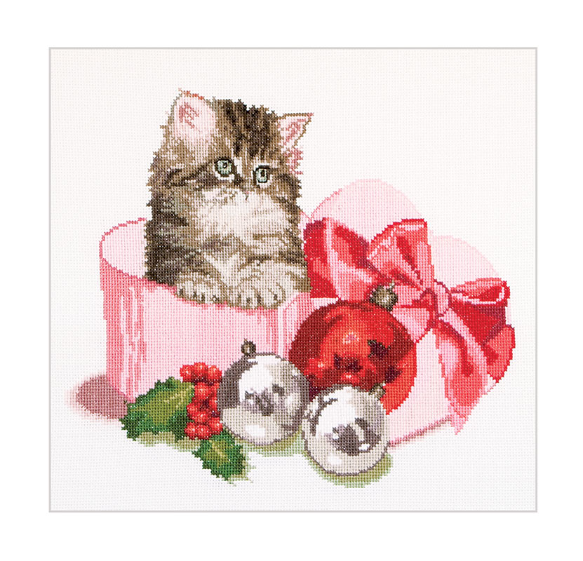 외국 십자수패키지 Thea Gouverneur/ CHRISTMAS KITTEN(16ct)-TG731A