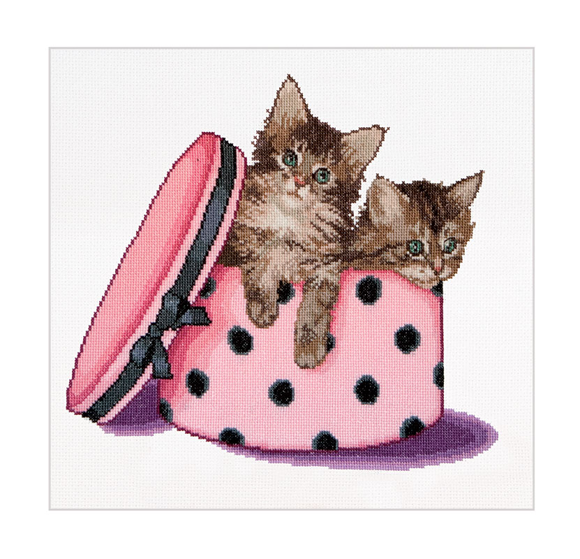 외국 십자수패키지 Thea Gouverneur/KITTEN TWINS(16ct)-TG734A