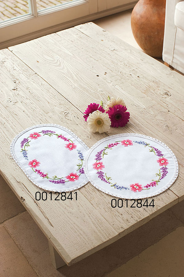 외국 십자수패키지 Vervaco/ 도일리 GERBERAS-0012841