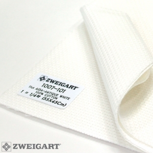 쯔바이 자수원단 11카운트-AIDA-ANTIQUE WHITE/1007-101(좁은폭 110Cm)