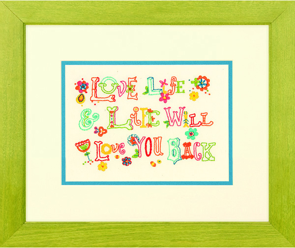 Dimensions 프랑스자수패키지/ LOVE LIFE-71-06244