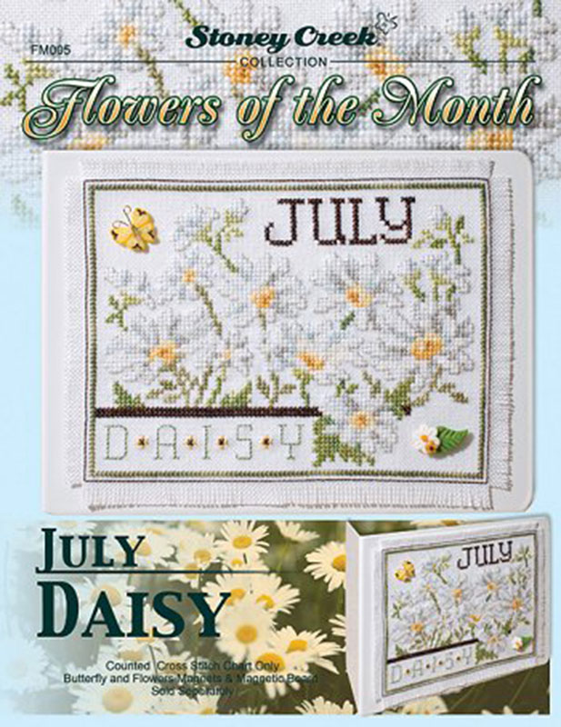 십자수도안책 Stoney/ FLOWERS OF THE MONTH JULY DAISY-FM005