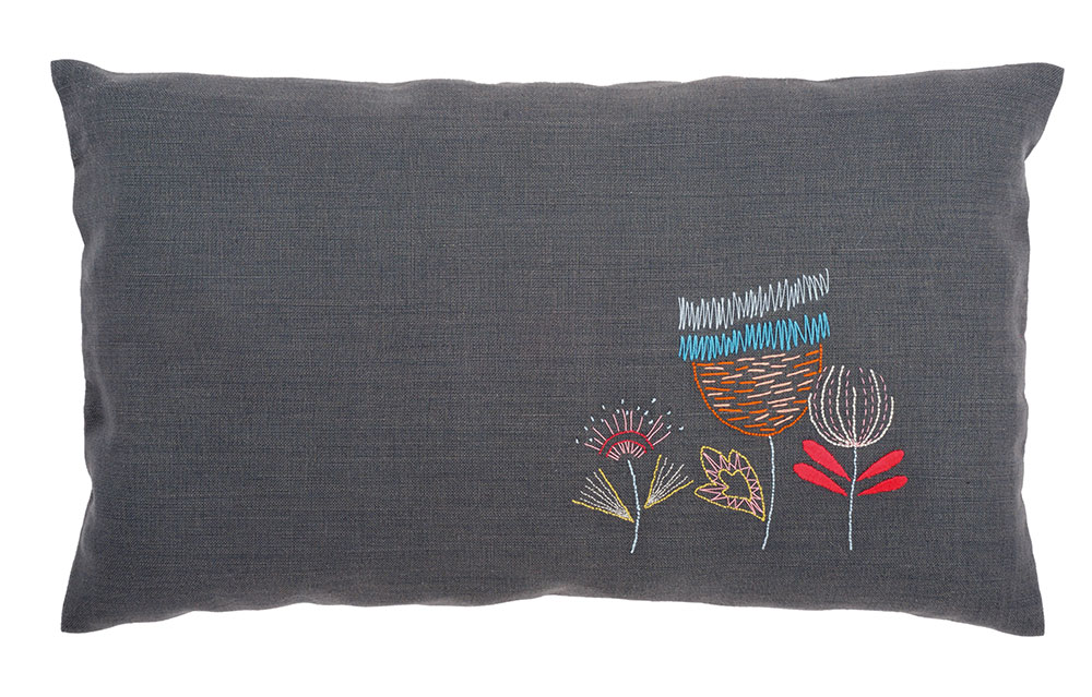 Vervaco 프랑스자수패키지/ DIY 쿠션 STYLIZED FLOWERS-0156665