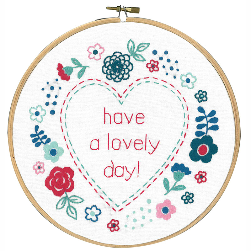 Vervaco 프랑스자수패키지/ 후프 MODERN FLOWERS-0156034