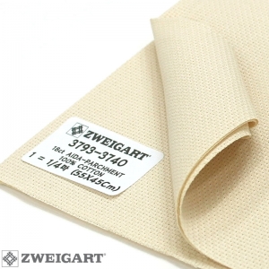 쯔바이 자수원단 18카운트-AIDA-PARCHMENT/3793-3740