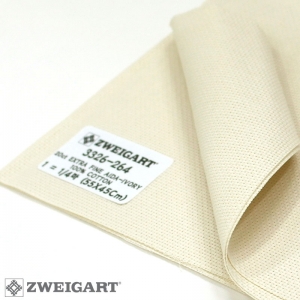 쯔바이 자수원단 20카운트-AIDA EXTRA FINE-IVORY/3326-264