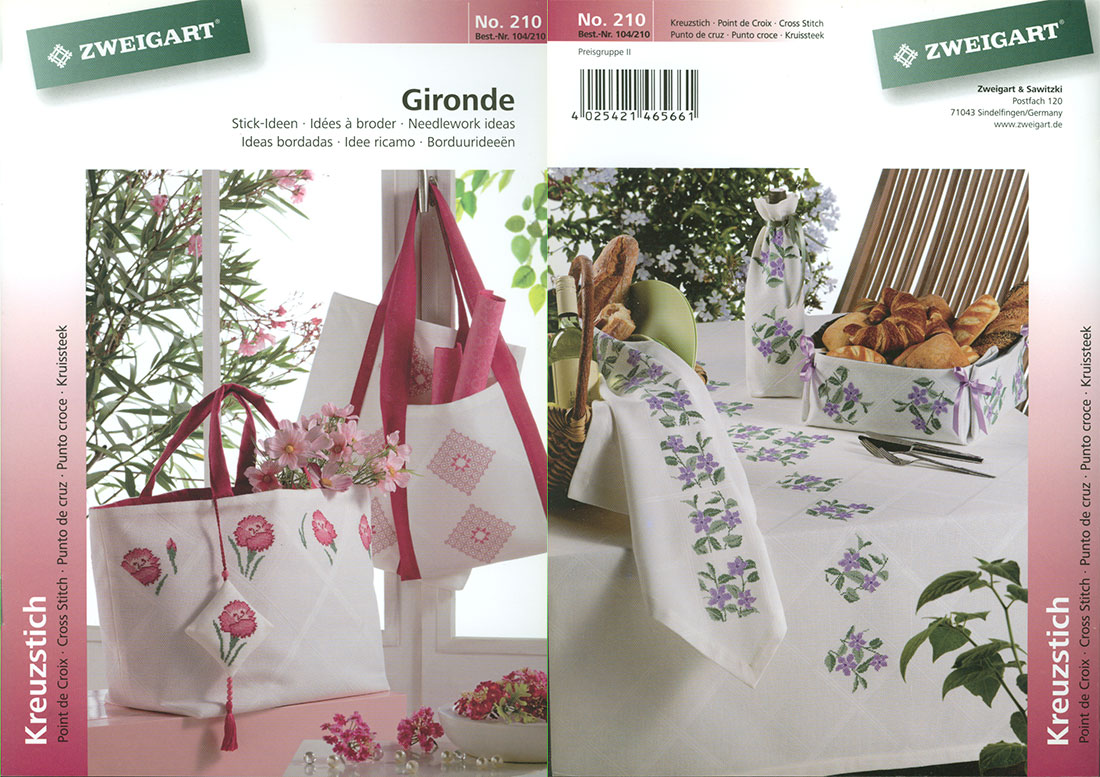 Zweigart 자수책/GIRONDE(십자수, 블랙워크)-NO.210