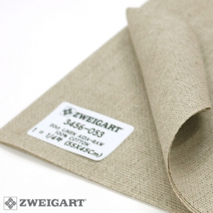 쯔바이 자수원단 20카운트-LINEN AIDA-RAW/3456-053