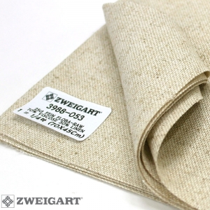 쯔바이 자수원단 25카운트-FEIN FLOBA-RAW/3988-053