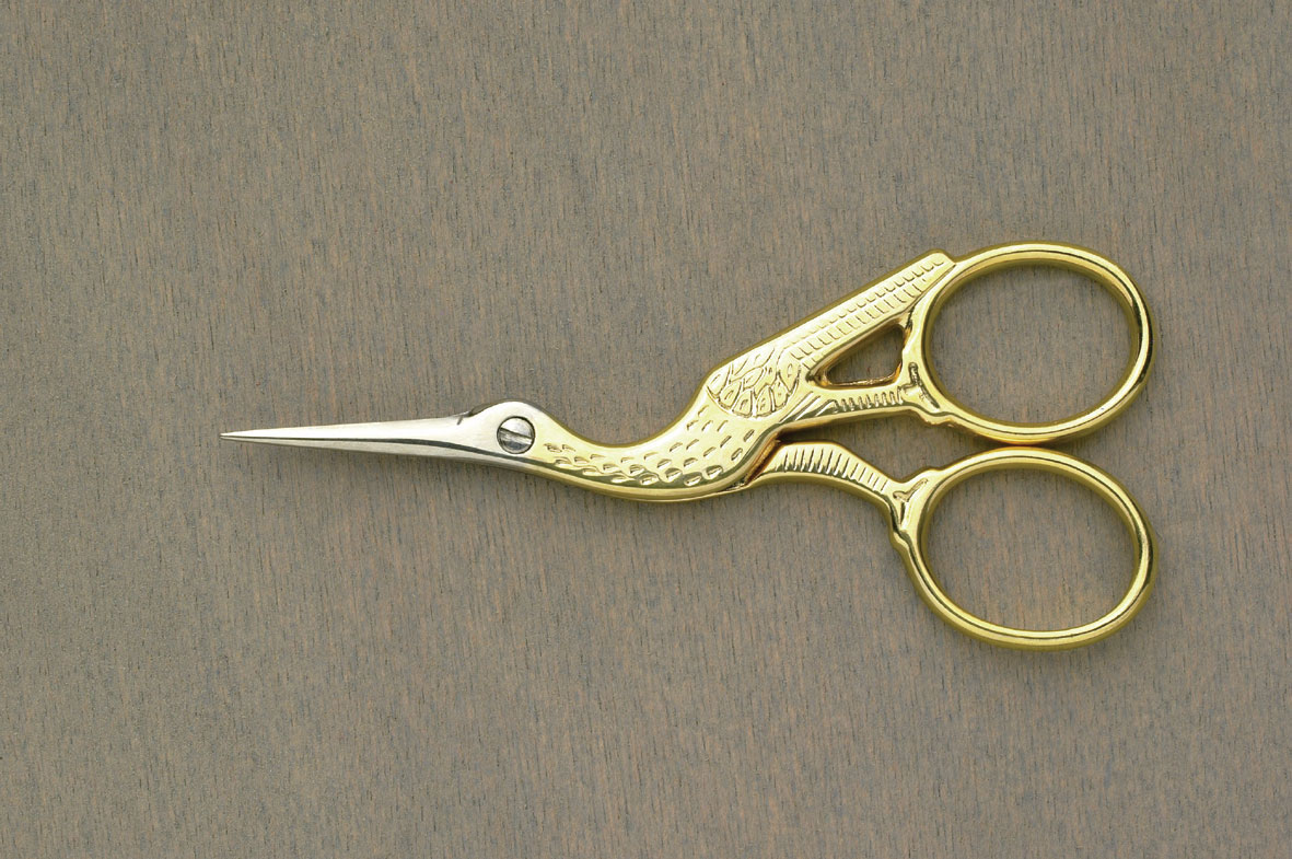 Permin Stork Scissors Gold(학가위) 9.4Cm-5250