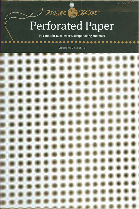 자수용 종이아이다 (14카운트, White) 2장세트-PP1