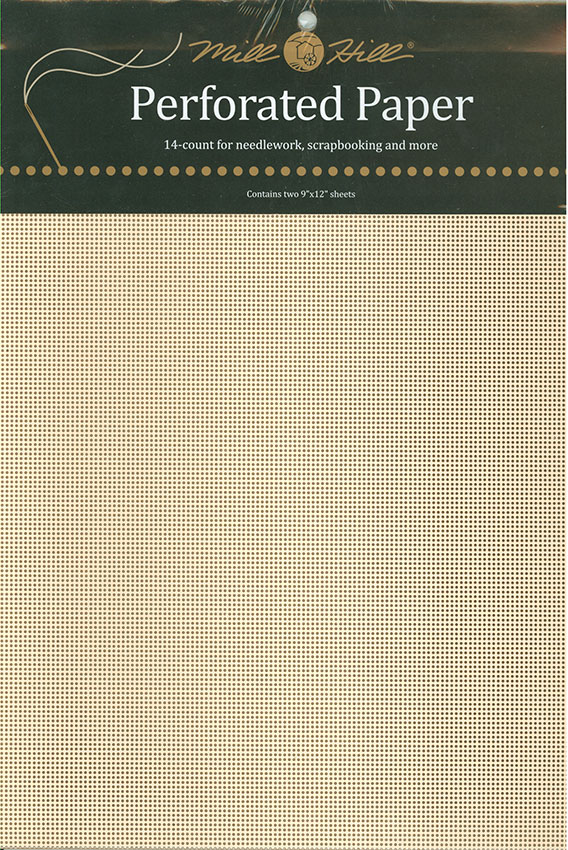 자수용 종이아이다 (14카운트, Ecru) 2장세트-PP2