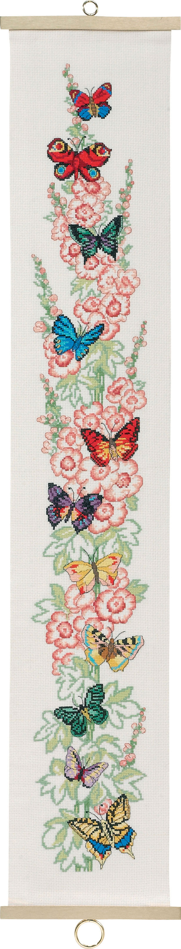 외국 십자수패키지 Permin/ 배너 Butterflies-35-4311