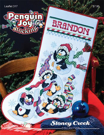 십자수도안책 Stoney/ PENGUIN JOY STOCKING-317