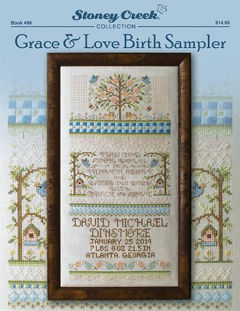 십자수도안책 Stoney/ GRACE & LOVE BIRTH SAMPLER-498