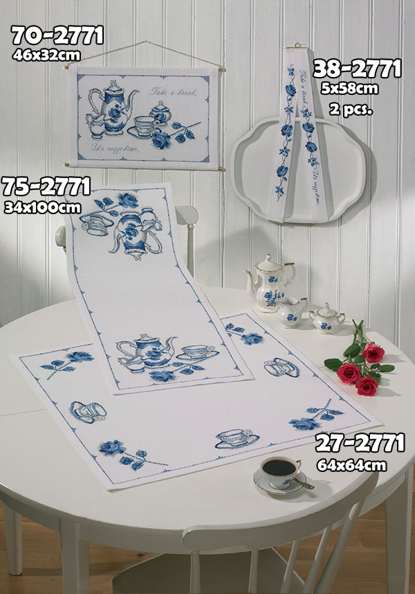 외국 십자수패키지 Permin/테이블보 China-27-2771