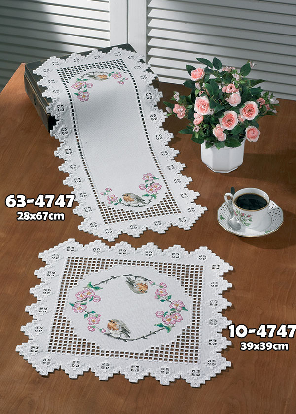 Permin/Hardanger(하덴거패키지) 테이블매트 Robin-10-4747