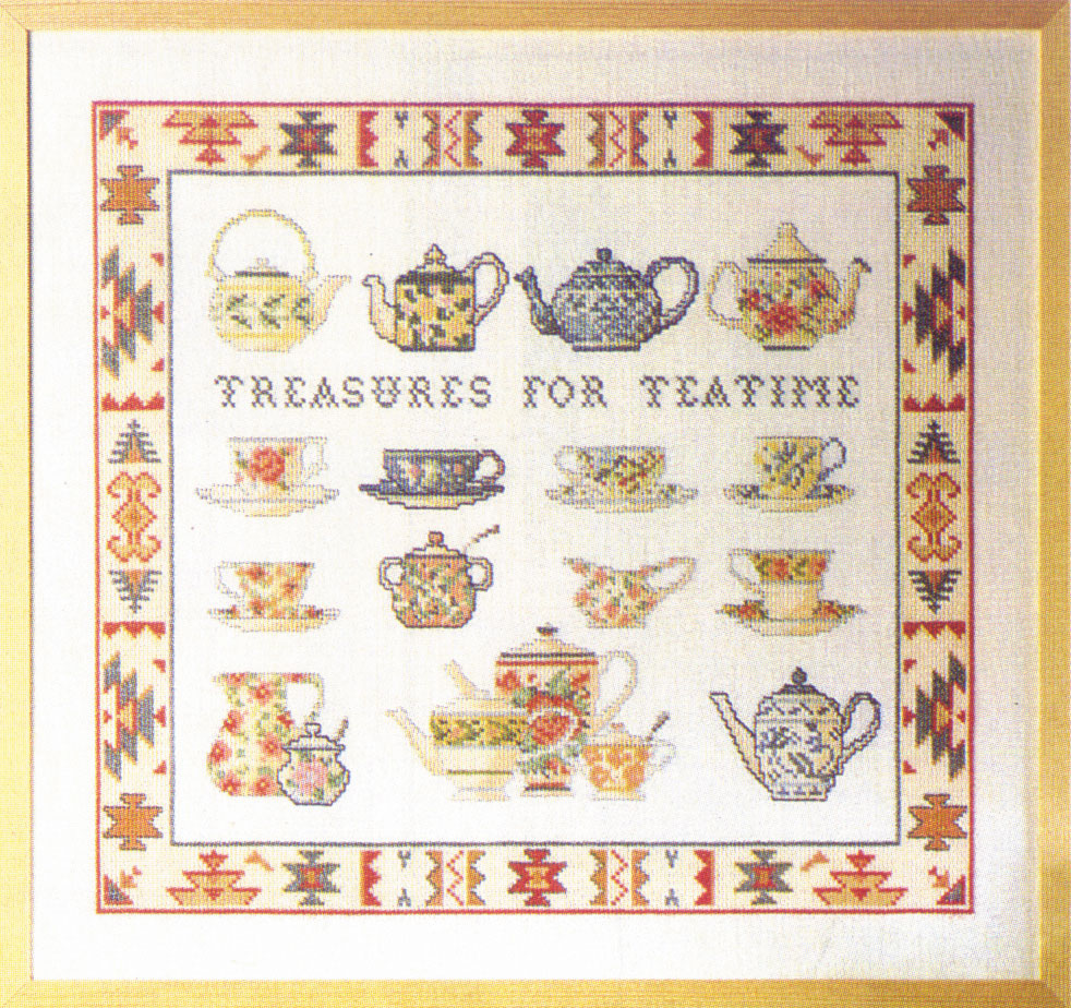 외국 십자수패키지 Permin/Tea-time-39-2410