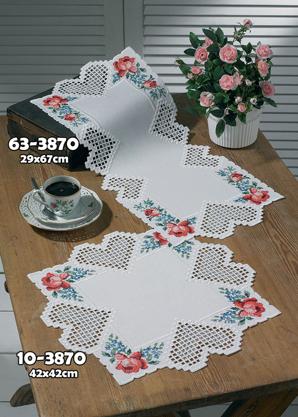 Permin/Hardanger(하덴거패키지) 직사각러너 Hardanger-63-3870