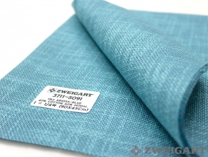 쯔바이 자수원단 19카운트-ARIOSA-BLUE/3711-5091(180Cm광폭)