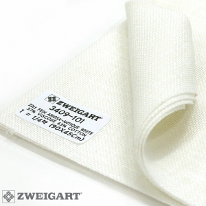 쯔바이 자수원단 22카운트-FEIN ARIOSA-ANIQUE WHITE/3409-101(180Cm광폭)