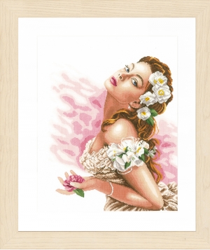 외국 십자수패키지 Lanarte/LADY OF THE CAMELLIAS-0144562