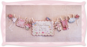 외국 십자수패키지 Brookes 실없는Kit/ SPRING BABY GIRL SUNSHINELINE Chart Pack-17782