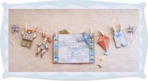 외국 십자수패키지 Brookes 실없는Kit/ SPRING BABY BOY SUNSHINELINE Chart Pack-17783