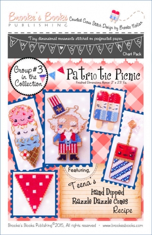외국 십자수패키지 Brookes 실없는Kit/ PATRIOTIC PICNIC GROUP 3 Chart Pack-17793