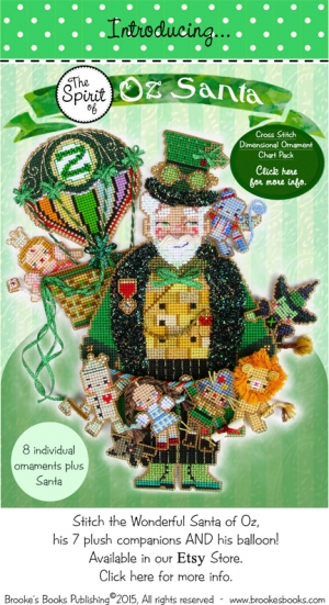 외국 십자수패키지 Brookes 실없는Kit/ SPIRIT OF OZ SANTA Chart Pack-17795