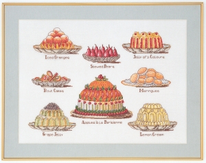 외국 십자수패키지 Thea Gouverneur/ SWEET DISHES(18ct)-TG2096A